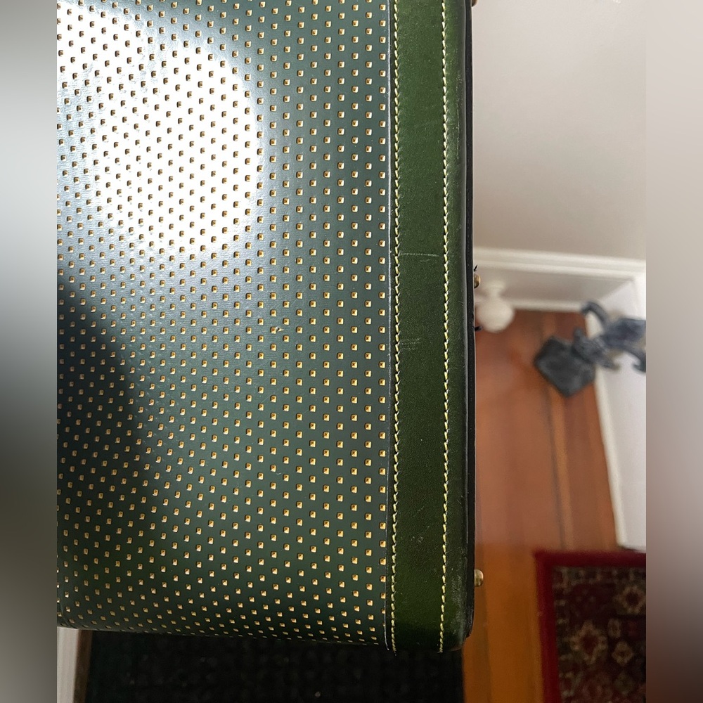 Dooney & Bourke Cabrio Green Perforated Zip Hobo Bag Purse - Picture 9 of 14